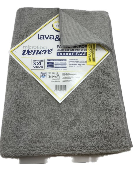 lava e lucida panno microfibra double face xxl - 50x70cm - pavimenti: tuttocasashop.live: pulizia e cura della casa