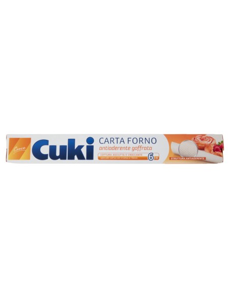 cuki carta da forno larghezza 33cm rotolo da 6m - goffrata - antiaderente: tuttocasashop.live: carta & monouso