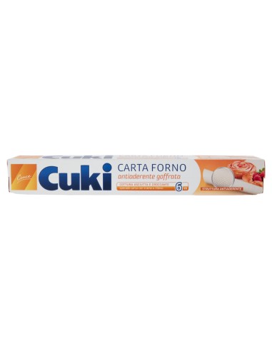 cuki carta da forno larghezza 33cm rotolo da 6m - goffrata - antiaderente: tuttocasashop.live: carta & monouso