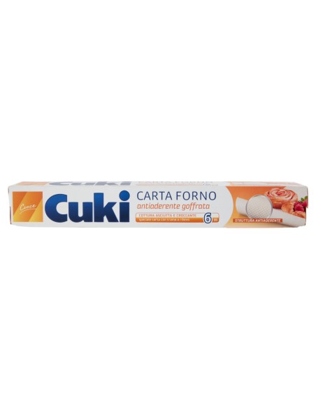 cuki carta da forno larghezza 33cm rotolo da 6m - goffrata - antiaderente: tuttocasashop.live: carta & monouso