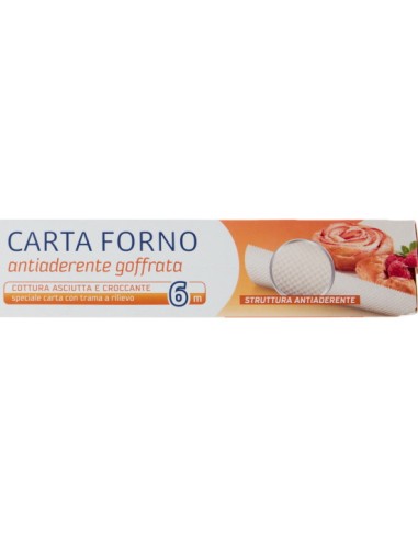 cuki carta da forno larghezza 33cm rotolo da 6m - goffrata - antiaderente: tuttocasashop.live: carta & monouso