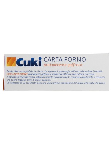 cuki carta da forno larghezza 33cm rotolo da 6m - goffrata - antiaderente: tuttocasashop.live: carta & monouso