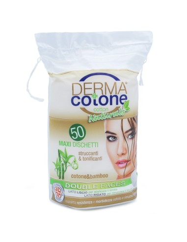 derma dischetti struccanti ovali maxi - 50 pezzi - naturals: tuttocasashop.live: igiene e cura della persona