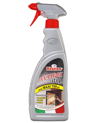 rhutten fuliggi stop spray - 750ml - pulitore vetri caminetti stufe forni: tuttocasashop.live: pulizia e cura della casa