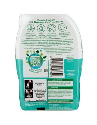 cif spray - bagno e anticalcare - 650ml - eucalipto - per tutte le superfici: tuttocasashop.live: pulizia e cura della casa