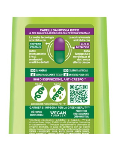fructis shampoo - 250ml - hydra ricci - capelli da mossi a ricci: tuttocasashop.live: igiene e cura della persona