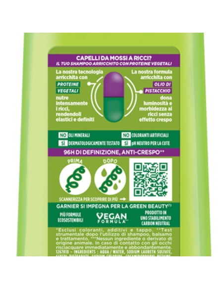 fructis shampoo - 250ml - hydra ricci - capelli da mossi a ricci: tuttocasashop.live: igiene e cura della persona