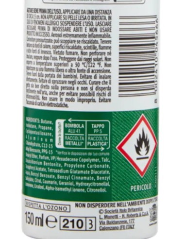 borotalco roberts deodorante spray - 150ml - invisible - 48h: tuttocasashop.live: igiene e cura della persona