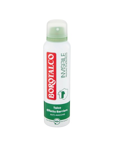 borotalco roberts deodorante spray - 150ml - invisible - 48h: tuttocasashop.live: igiene e cura della persona