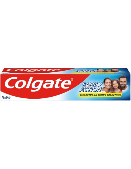 colgate dentifricio 75ml family action - denti forti e bianchi alito fresco: tuttocasashop.live: igiene e cura della persona