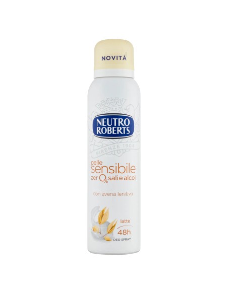 neutro roberts deodorante spray 150ml - pelle sensibile - con avena lenitiva: tuttocasashop.live: igiene e cura della persona