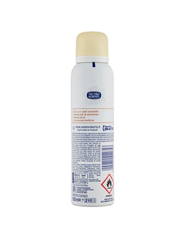neutro roberts deodorante spray 150ml - pelle sensibile - con avena lenitiva: tuttocasashop.live: igiene e cura della persona