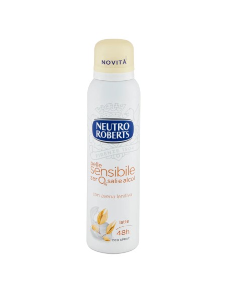 neutro roberts deodorante spray 150ml - pelle sensibile - con avena lenitiva: tuttocasashop.live: igiene e cura della persona