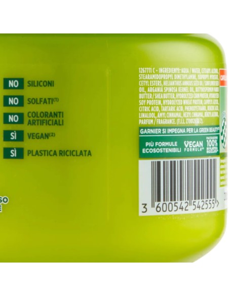 fructis maschera capelli 320ml - hydra liss & shine - ultra lisciante: tuttocasashop.live: igiene e cura della persona