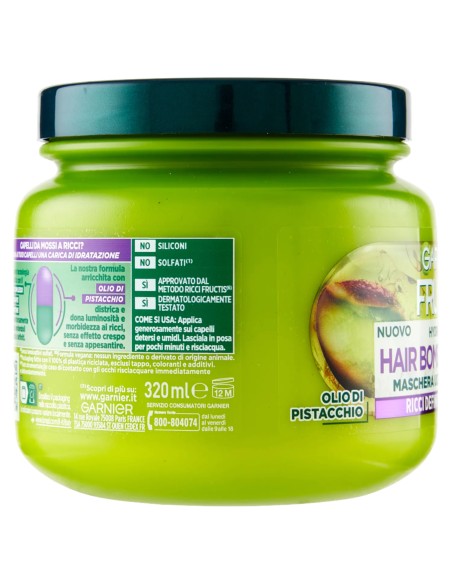fructis maschera capelli 320ml - hydra ricci - capelli ricci ultra idratante: tuttocasashop.live: igiene e cura della persona