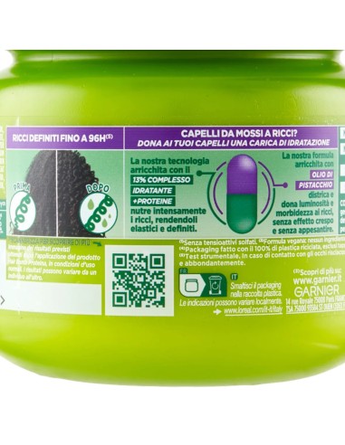 fructis maschera capelli 320ml - hydra ricci - capelli ricci ultra idratante: tuttocasashop.live: igiene e cura della persona