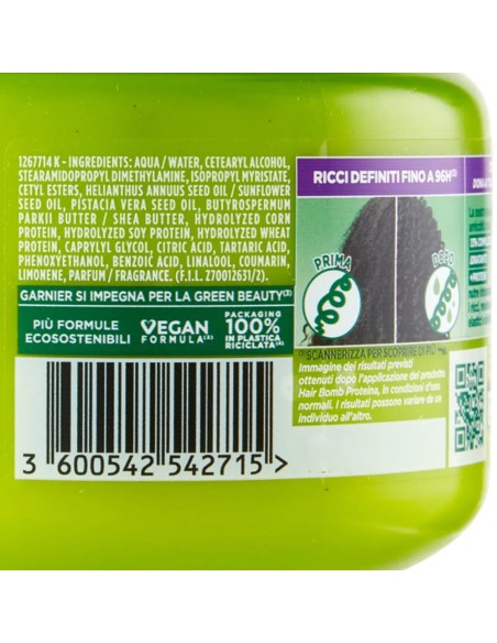 fructis maschera capelli 320ml - hydra ricci - capelli ricci ultra idratante: tuttocasashop.live: igiene e cura della persona