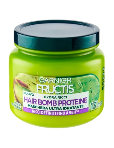 fructis maschera capelli 320ml - hydra ricci - capelli ricci ultra idratante: tuttocasashop.live: igiene e cura della persona