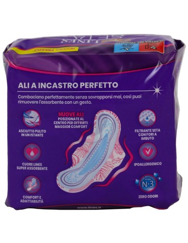 lines seta ultra assorbenti - 9 pezzi - lungo con ali: tuttocasashop.live: igiene e cura della persona