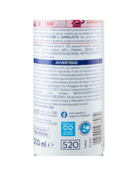 emulsio mangiapolvere l'antistatico spray 4in1 300ml - magnolia e gelsomino: tuttocasashop.live: pulizia e cura della casa