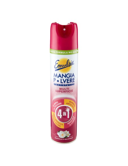emulsio mangiapolvere l'antistatico spray 4in1 300ml - magnolia e gelsomino: tuttocasashop.live: pulizia e cura della casa