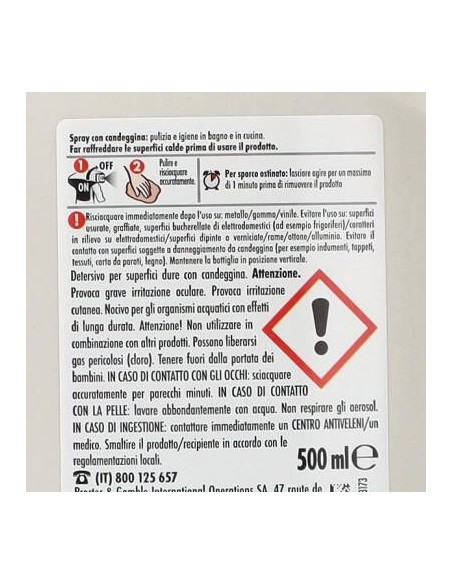 mastrolindo spray 500ml - con candeggina - extra potere igienizzante: tuttocasashop.live: pulizia e cura della casa