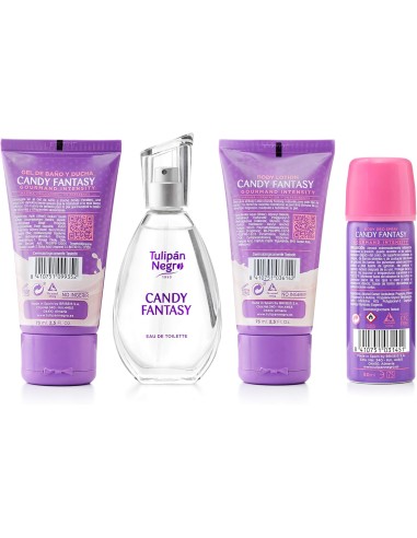 tulipan negro - deo 150ml+doccia 75ml+edt 50ml+body lot. 75ml - candy fantas: tuttocasashop.live: igiene e cura della persona
