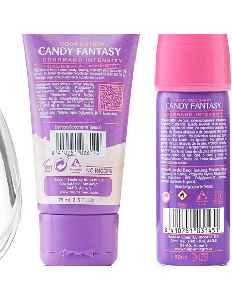 tulipan negro - deo 150ml+doccia 75ml+edt 50ml+body lot. 75ml - candy fantas: tuttocasashop.live: igiene e cura della persona