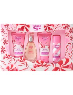 tulipan negro - deo 150ml+doccia 75ml+edt 50ml+body lot 75ml - fresaa y nata: tuttocasashop.live: igiene e cura della persona