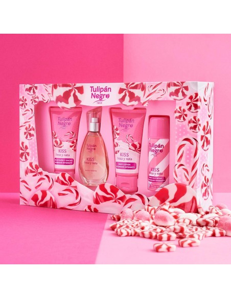 tulipan negro - deo 150ml+doccia 75ml+edt 50ml+body lot 75ml - fresaa y nata: tuttocasashop.live: igiene e cura della persona