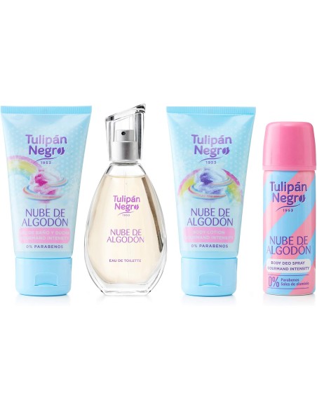 tulipan negro - deo 150ml+doccia 75ml+edt 50ml+body lot 75ml - algoton nube: tuttocasashop.live: igiene e cura della persona