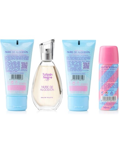tulipan negro - deo 150ml+doccia 75ml+edt 50ml+body lot 75ml - algoton nube: tuttocasashop.live: igiene e cura della persona