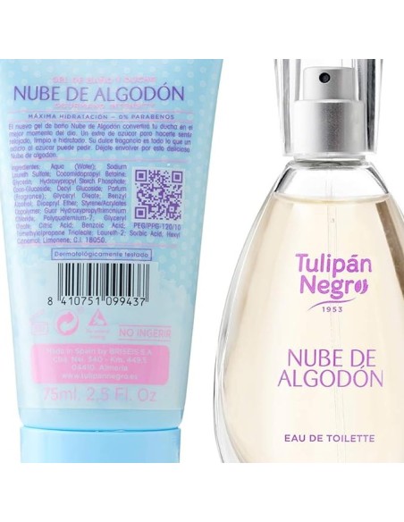 tulipan negro - deo 150ml+doccia 75ml+edt 50ml+body lot 75ml - algoton nube: tuttocasashop.live: igiene e cura della persona