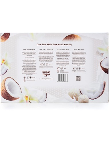 tulipan negro - deo 150ml+doccia 75ml+edt 50ml+body lot 75ml - coco pure whi: tuttocasashop.live: igiene e cura della persona