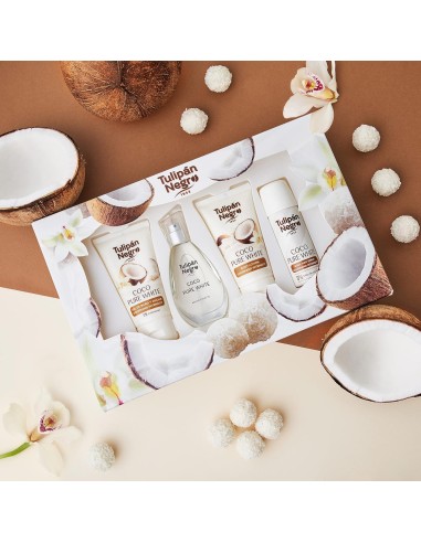 tulipan negro - deo 150ml+doccia 75ml+edt 50ml+body lot 75ml - coco pure whi: tuttocasashop.live: igiene e cura della persona