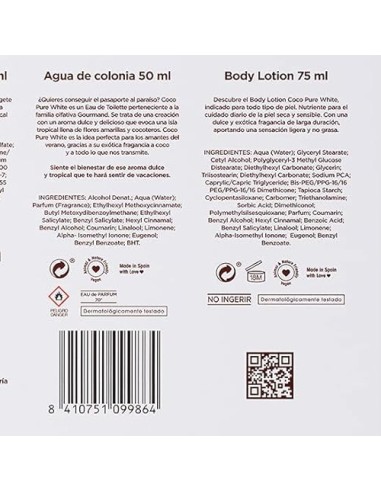 tulipan negro - deo 150ml+doccia 75ml+edt 50ml+body lot 75ml - coco pure whi: tuttocasashop.live: igiene e cura della persona