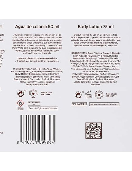 tulipan negro - deo 150ml+doccia 75ml+edt 50ml+body lot 75ml - coco pure whi: tuttocasashop.live: igiene e cura della persona