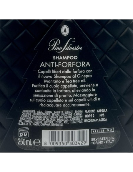 pino silvestre shampoo 250ml - antiforfora - ginepro montano e tea tree oil: tuttocasashop.live: igiene e cura della persona