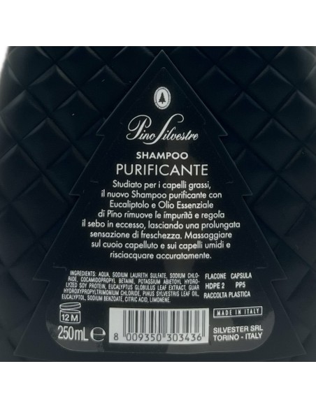 pino silvestre shampoo 250ml - purificante sebo regolatore - eucaliptus: tuttocasashop.live: igiene e cura della persona
