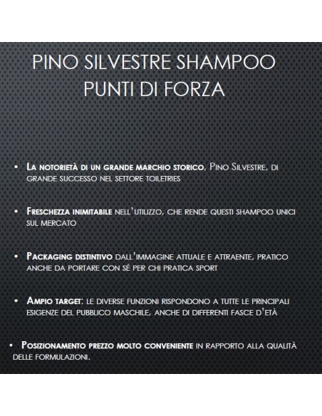 pino silvestre shampoo 250ml - rinfrescante uso frequente - pino e menta: tuttocasashop.live: igiene e cura della persona