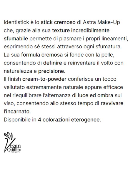 astra identistick contour stick cremodo per contouring - 01 - fair: tuttocasashop.live: igiene e cura della persona