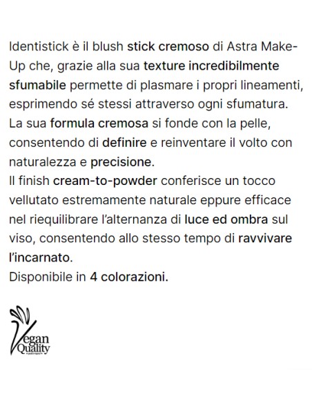 astra identistick blush stick cremoso - 04 - rush root: tuttocasashop.live: igiene e cura della persona
