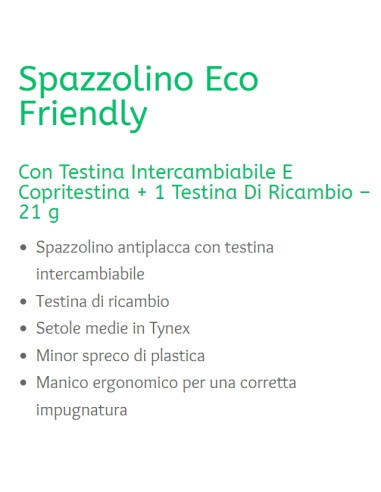 denthoral eco friendly - spazzolino con testina di ricambio e capsula setole: tuttocasashop.live: igiene e cura della persona