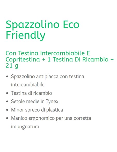 denthoral eco friendly - spazzolino con testina di ricambio e capsula setole: tuttocasashop.live: igiene e cura della persona