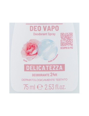 equilibra deodorante vapo no gas - 75ml - rosa ialuronica - delicatezza 24h: tuttocasashop.live: igiene e cura della persona