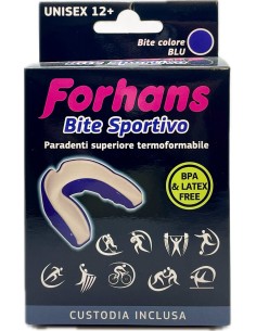 forhans bite sportivo - paradenti superiore termoformante - custodia inclusa: tuttocasashop.live: igiene e cura della persona