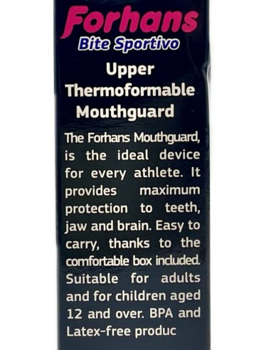 forhans bite sportivo - paradenti superiore termoformante - custodia inclusa: tuttocasashop.live: igiene e cura della persona