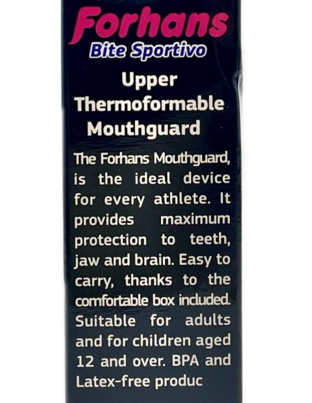 forhans bite sportivo - paradenti superiore termoformante - custodia inclusa: tuttocasashop.live: igiene e cura della persona