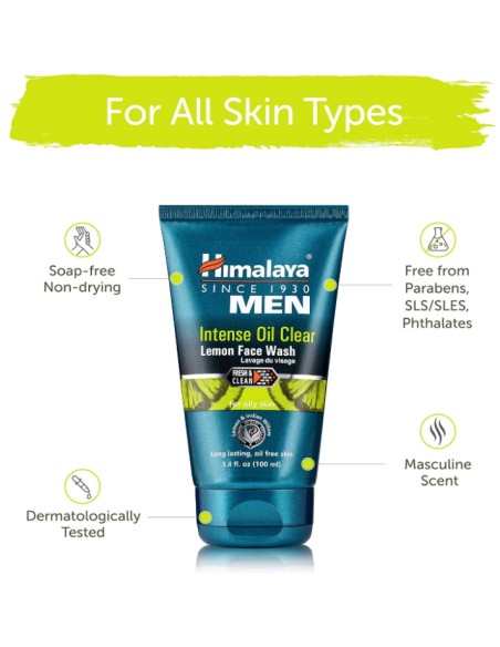 himalaya men since 1930 intense oil clean - lavaviso - 100ml: tuttocasashop.live: igiene e cura della persona