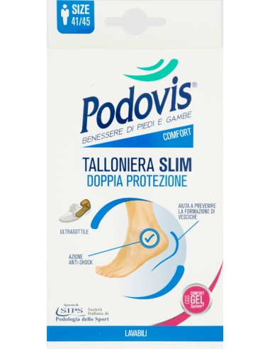 podovis talloniera slim doppia protezione comfort gel system - uomo 41/45: tuttocasashop.live: prodotti per bucato e tessuti